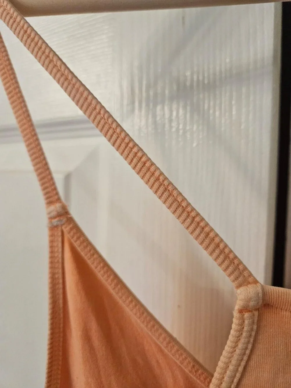 Free People Hot Shot onesie, hot orange/peach